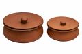 Earthen Natural Clay Cooking Handi 4 Sizes - 6" - 8.75" (1 Pc)
